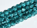Tjeckiska Firepolish - Crystal Marine Metallic Ice 2mm 50-pack Hilmas Pyssel