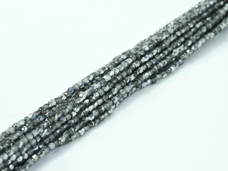 Tjeckiska Firepolish - Crystal Earthtone Metallic Ice 2mm 50-pack Hilmas Pyssel