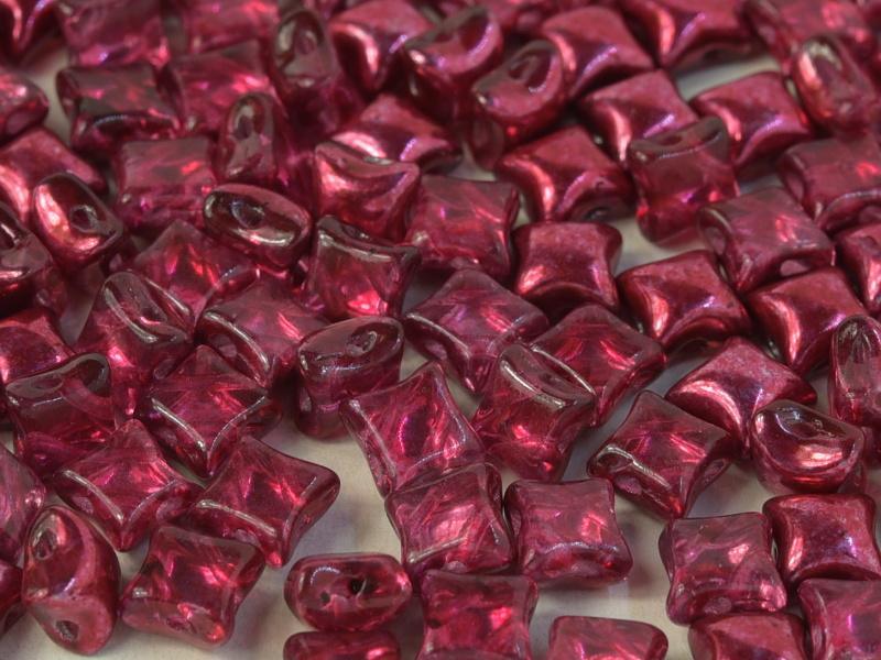 Wibeduo® - Crystal Pomegrante Metallic Ice 8x8mm, 15-pack Hilmas Pyssel