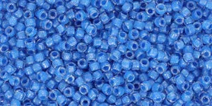 Matubo 10/0 Cylinder - Luster Blue Lined 5 gram Matubo
