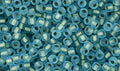 Matubo Seed bead 8/0 - Matte Aquamarine Bronze Ice lined 5 gram Matubo