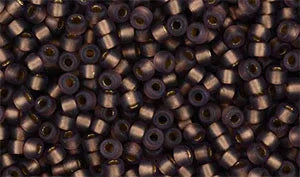 Matubo Seed bead 8/0 - Matte Amethyst Bronze Ice lined 5 gram Matubo