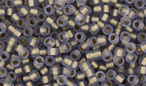 Matubo Seed bead 8/0 - Matte Tanzanite Bronze Ice lined 5 gram Matubo