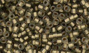 Matubo Seed bead 8/0 - Matte Black Diamond Bronze Ice lined 5 gram Matubo