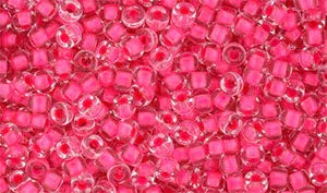 Matubo Seed bead 8/0 - Crystal Pink Neon 5 gram Matubo