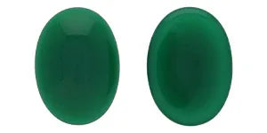 Cabochon Oval - Milky Green 25x18mm Hilmas Pyssel