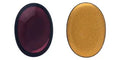 Cabochon Oval - Med Amethyst Gold Matte Foiled 25x18mm Hilmas Pyssel