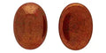 Oval Cabochon - Opaque Red Luster Opaque Topaz/Pink 25x18mm Hilmas Pyssel