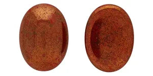 Oval Cabochon - Opaque Red Luster Opaque Topaz/Pink 25x18mm Hilmas Pyssel