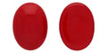 Cabochon Oval - Dark Opaque Red 25x18mm - 1 Styck Hilmas Pyssel