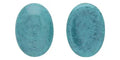 Cabochon Oval - Opaque Turquoise Blue Luster 25x18mm Hilmas Pyssel