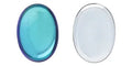 Cabochon Oval - Crystal Bermuda Blue 25x18mm Hilmas Pyssel