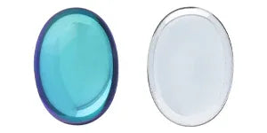 Cabochon Oval - Crystal Bermuda Blue 25x18mm Hilmas Pyssel
