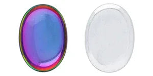 Cabochon Oval - Crystal Vitrail Green 25x18mm Hilmas Pyssel