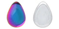 Cabochon Pear - Crystal Vitrail Green 18x13mm Hilmas Pyssel