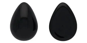 Cabochon Pear - Jet 18x13mm Hilmas Pyssel