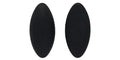 Cabochon Navette - Jet Matte 15x7mm Hilmas Pyssel