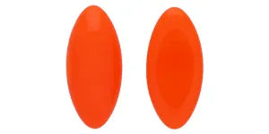 Cabochon Navette - Opaque Bright Orange 15x7mm Hilmas Pyssel