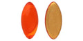 Cabochon Navette - Hyacinth Gold Matte Foiled 15x7mm 1 styck Hilmas Pyssel