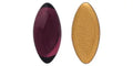 Cabochon Navette - Dark Amethyst Gold Matt Foil 15x7mm Hilmas Pyssel