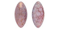Cabochon Navette - Milky White Luster Topaz/Pink 15x7mm 1 styck Hilmas Pyssel