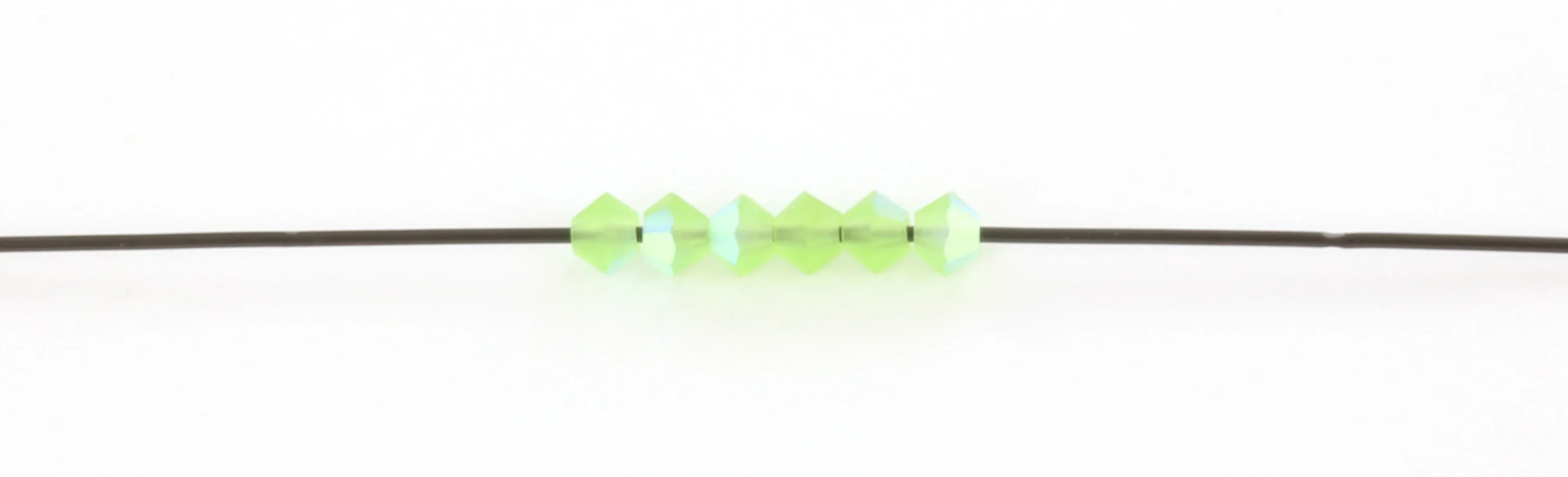 Tjeckiska MC Bicone - Peridot AB Matt 3 mm 40-pack Preciosa