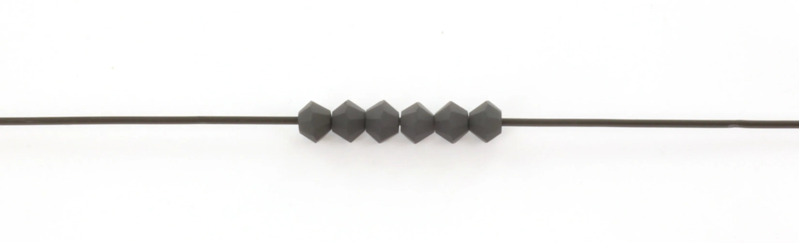 Tjeckiska MC Bicone - Jet Matt 3 mm 40-pack Preciosa