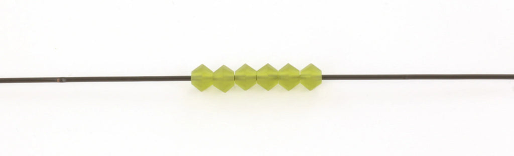 Tjeckiska MC Bicone - Olivine Matt 3 mm (40-pack) Preciosa