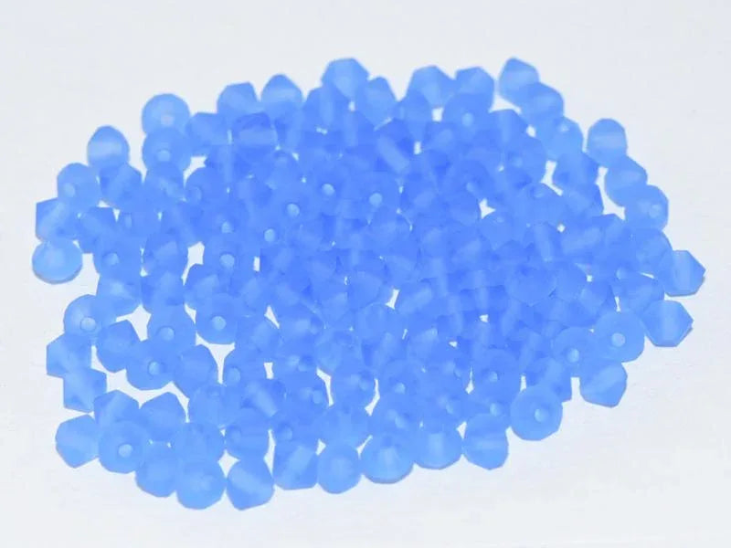 Tjeckiska MC Bicone - Sapphire Matt 3 mm 40-pack Preciosa