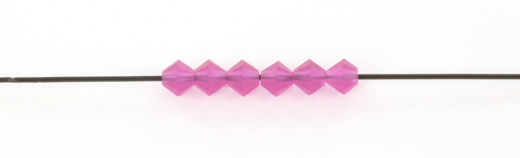 Tjeckiska MC Bicone - Fuchsia Matt 4mm 30-pack Preciosa