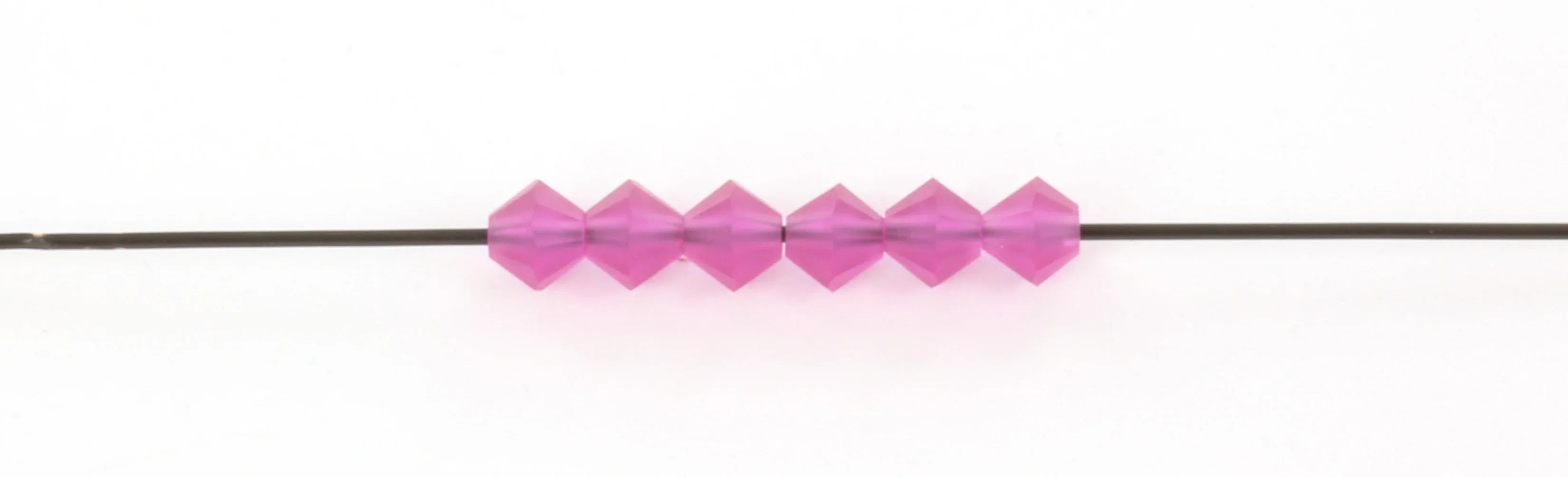 Tjeckiska MC Bicone - Fuchsia Matt 4mm 30-pack Preciosa