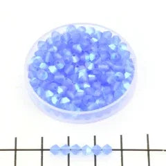 Tjeckiska MC Bicone - Sapphire AB Matt 4mm 30-pack Preciosa