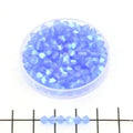 Tjeckiska MC Bicone - Sapphire AB Matt 4mm 30-pack Preciosa