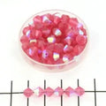 Tjeckiska MC Bicone - Indian Pink AB Matt 6 mm 20-pack Preciosa