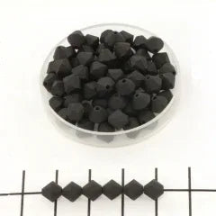 Tjeckiska MC Bicone - Jet Matt 6 mm 20-pack Preciosa