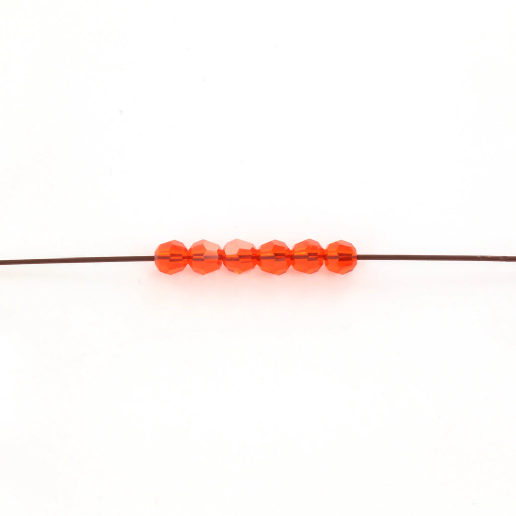 Preciosa Facetterad Rund - Hyacinth 4mm, 10-pack Preciosa