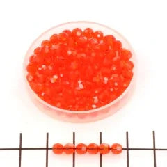 Preciosa Facetterad Rund - Hyacinth 4mm, 10-pack Preciosa