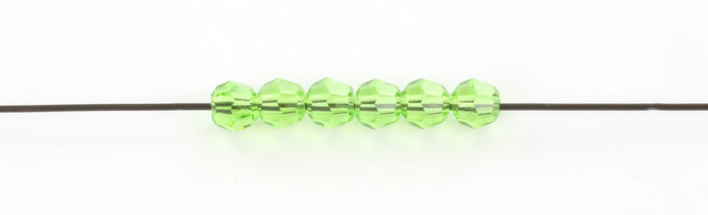 Preciosa Facetterad Rund - Peridot 4mm, 10-pack Preciosa
