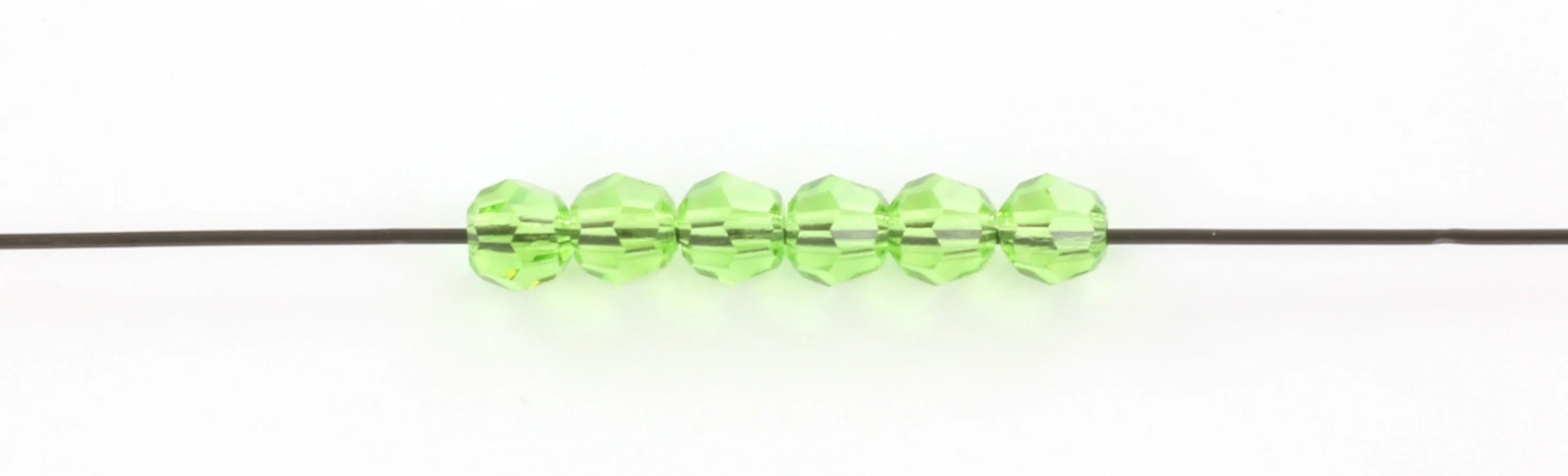 Preciosa Facetterad Rund - Peridot 4mm, 10-pack Preciosa