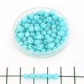 Preciosa Facetterad Rund - Turquoise 4mm, 10-pack Preciosa