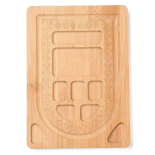 Pärlbricka - Designplatta i Bambu, 19,7x14cm, 1 styck Hilmas Pyssel