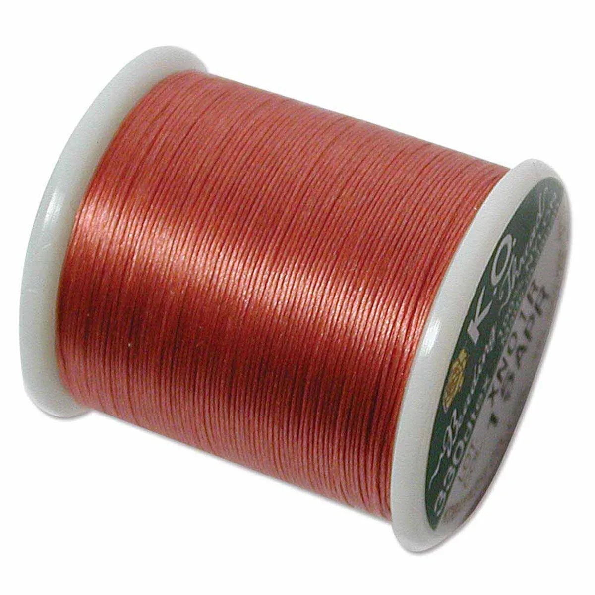 K.O pärltråd - Apricot, 1 rulle K.O Beading Thread