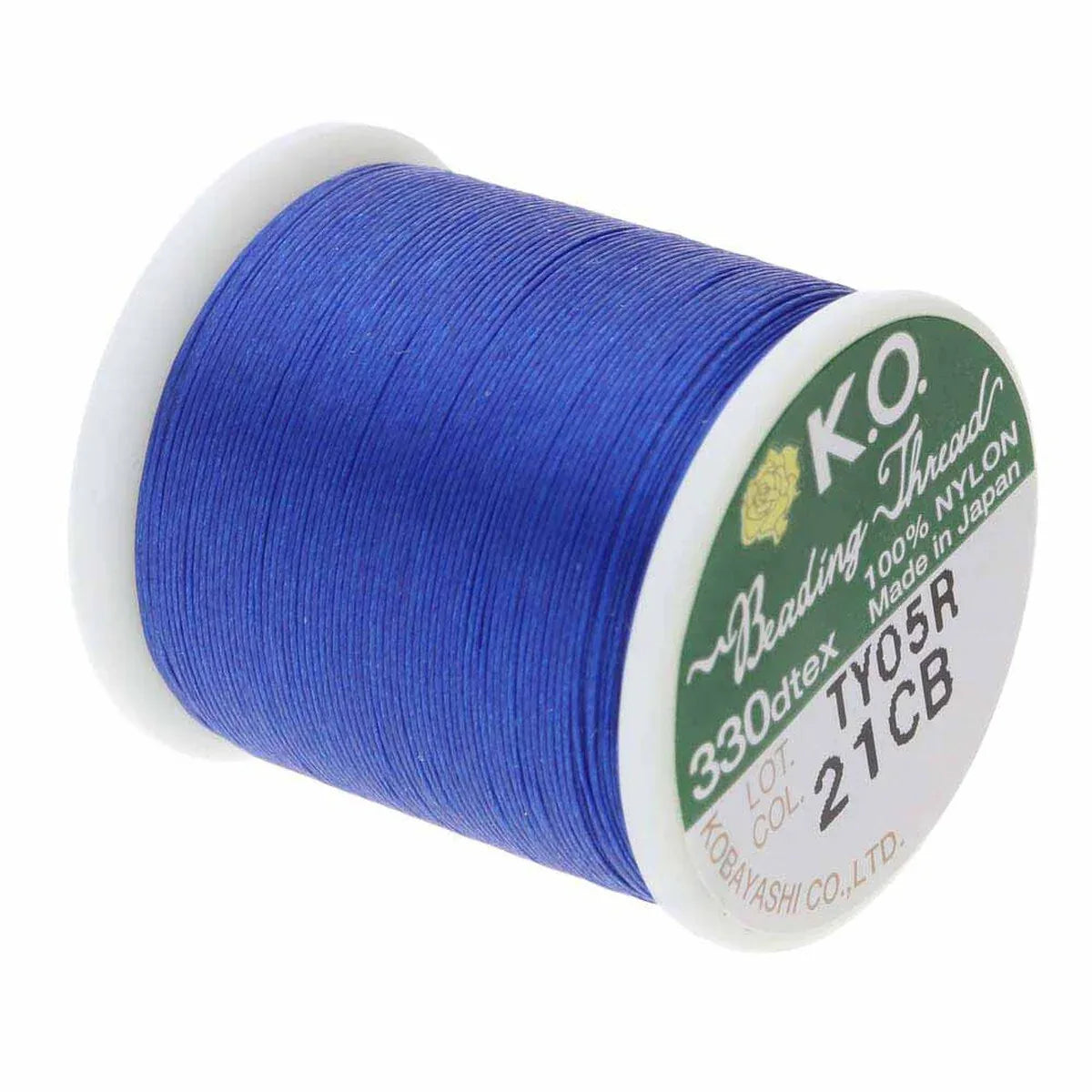 K.O Pärltråd - Clear Blue, 1 Rulle K.O Beading Thread