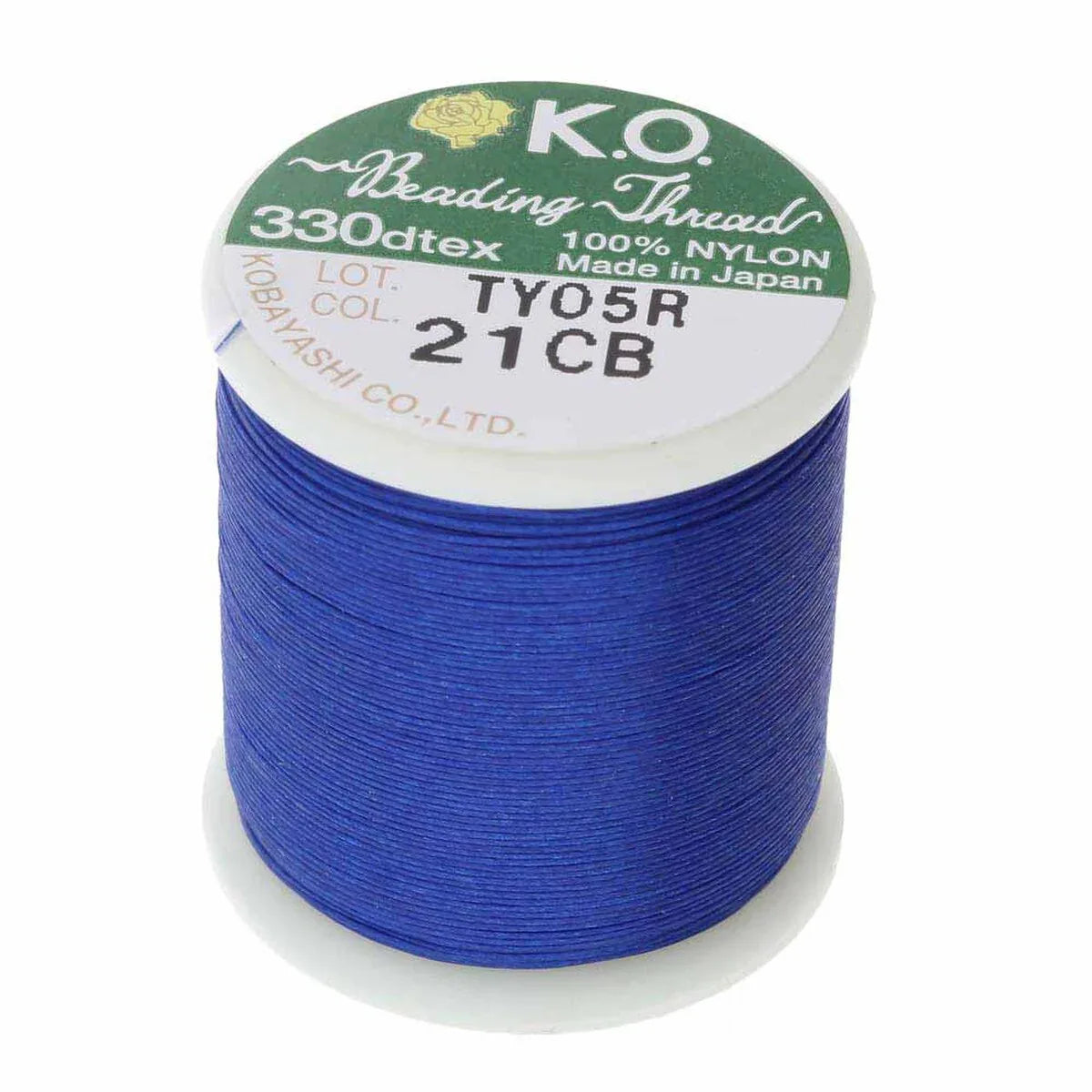 K.O Pärltråd - Clear Blue, 1 Rulle K.O Beading Thread