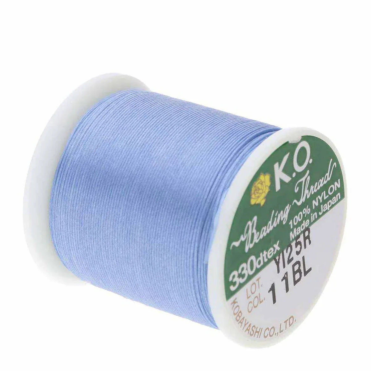 K.O Pärltråd - Light Blue, 1 Rulle K.O Beading Thread