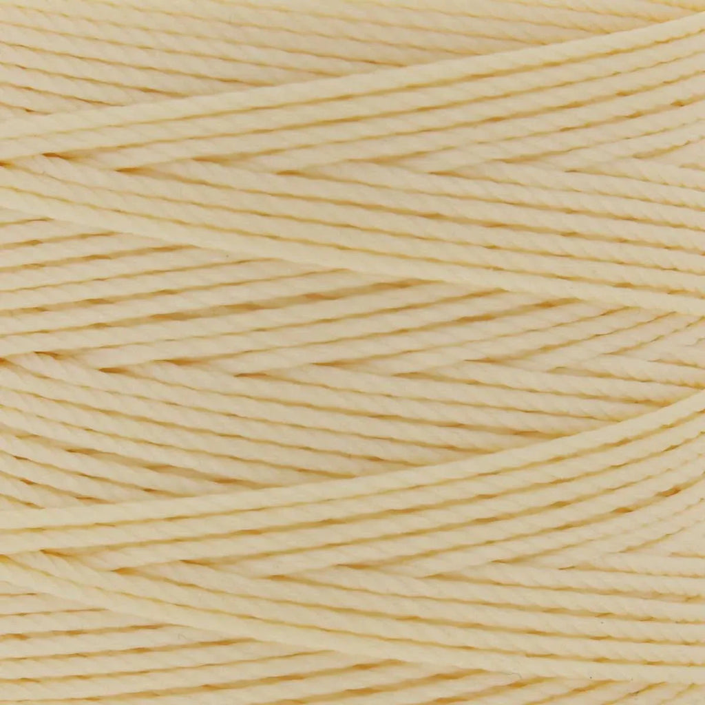 S- Lon bead cord - Pale Yellow, 1 rulle Hilmas Pyssel