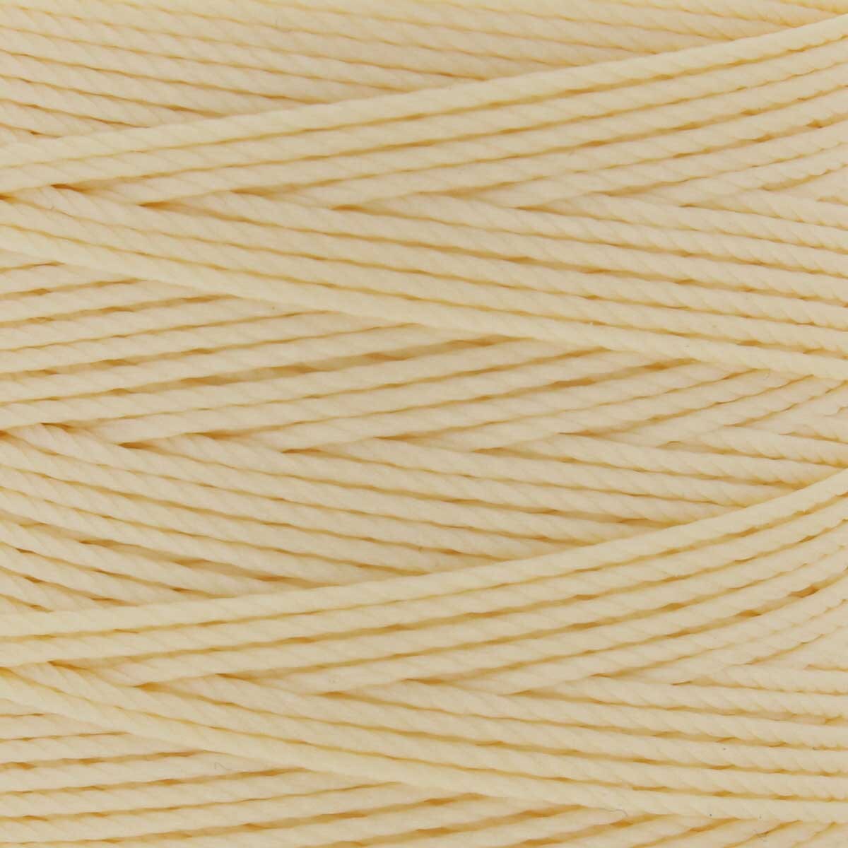 S- Lon bead cord - Pale Yellow, 1 rulle Hilmas Pyssel