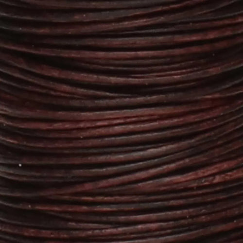 Läderband 0,5 mm - Brun 1 m Hilmas Pyssel