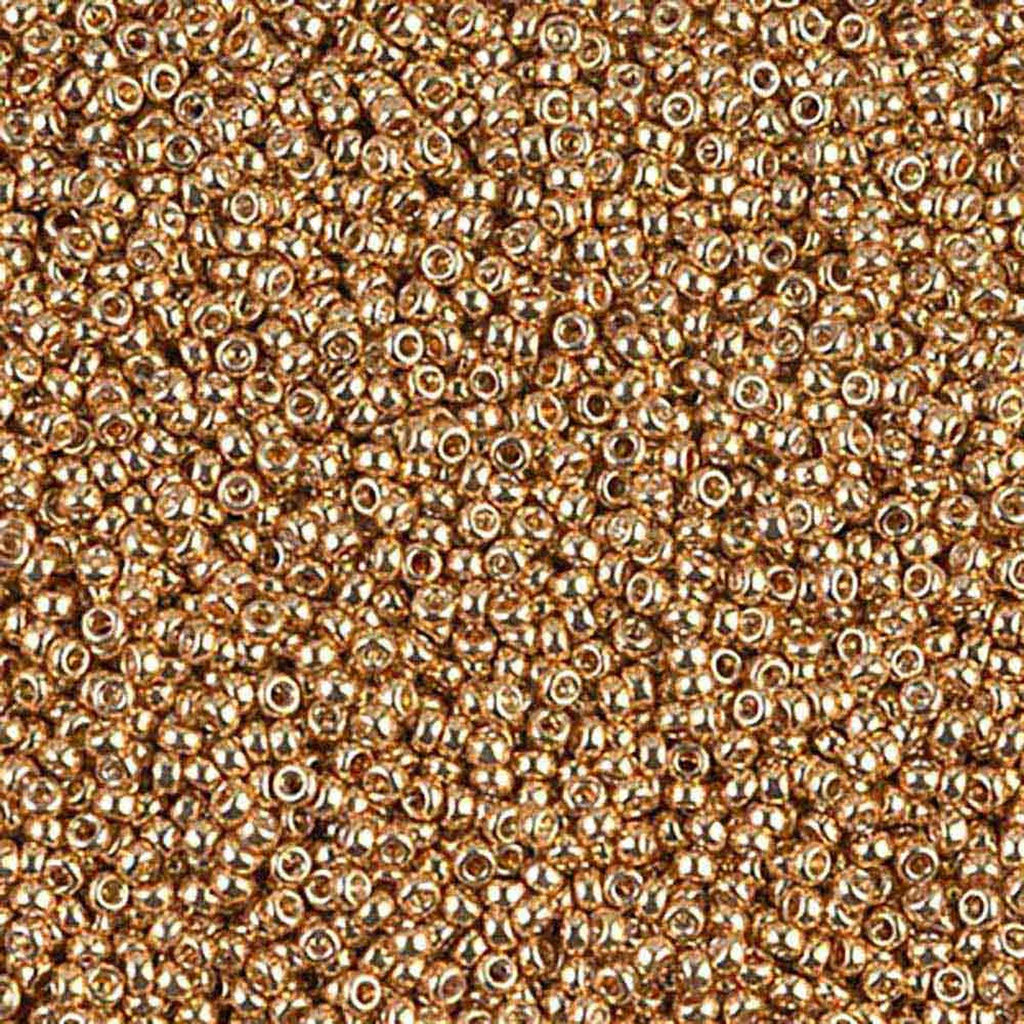 Miyuki Seed Beads - Galvanized Yellow Gold 15/0, 10 gram Miyuki