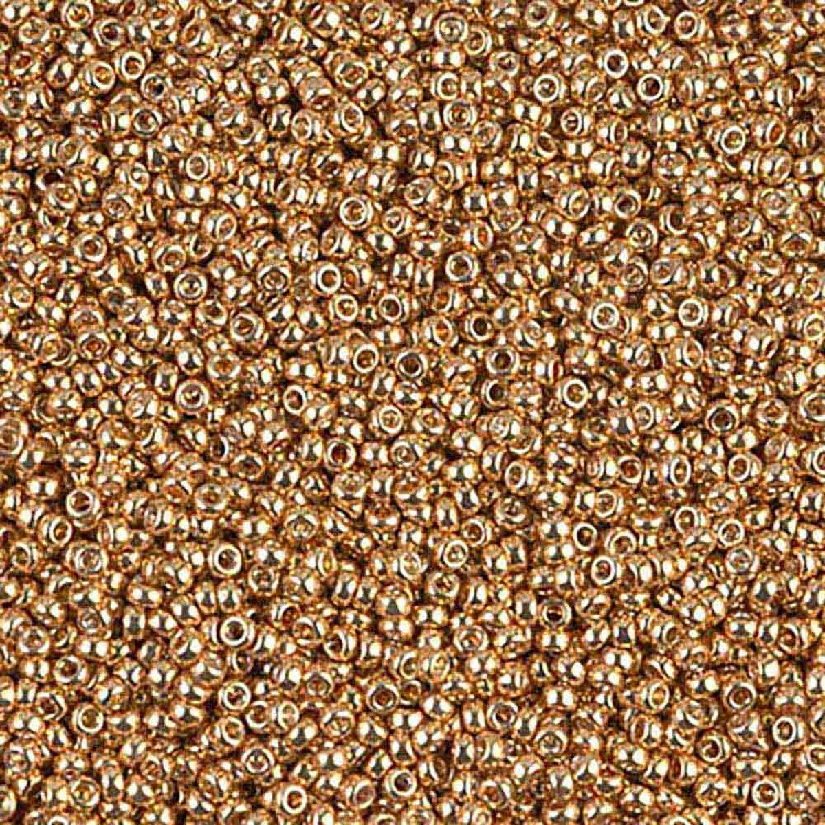 Miyuki Seed Beads - Galvanized Yellow Gold 15/0, 10 gram Miyuki
